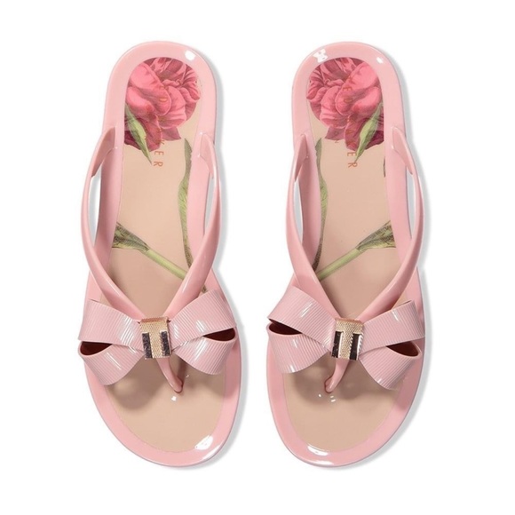 Ted Baker Susie Flip Flops Jelly Front 